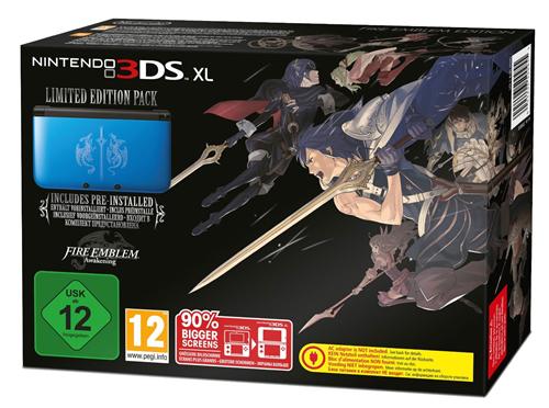 Console Nintendo 3DS XL Série Limitée - bleue + noire + Fire Emblem Awakening